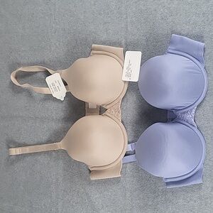 Sample Lot of 2 Bali T-Shirt Bra 36C Super Soft‎